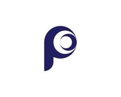 P logo design vector template