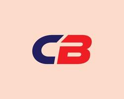 plantilla de vector de diseño de logotipo cb bc