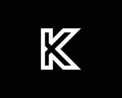 plantilla de vector de diseño de logotipo k