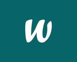 W logo design vector template