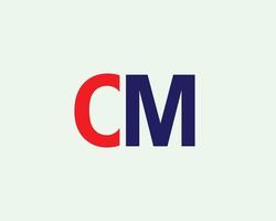CM MC Logo design vector template