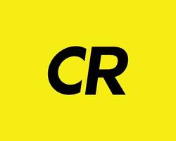 plantilla de vector de diseño de logotipo cr rc