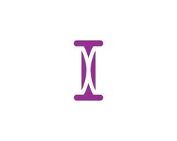 I logo design vector template