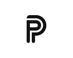 P logo design vector template