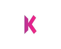 plantilla de vector de diseño de logotipo k