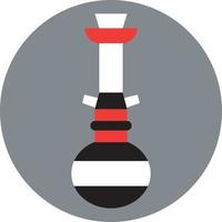 Smoking hookah, illustration, vector on a white background.