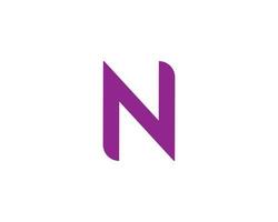 N logo design vector template