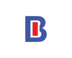 plantilla de vector de diseño de logotipo bi ib