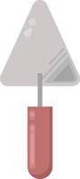 Trowel small, illustration, vector on white background.