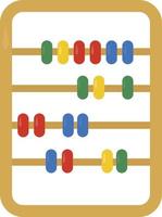 Abacus for kids, illustration, vector on white background
