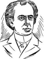 wilfrid laurier, ilustración de la vendimia vector