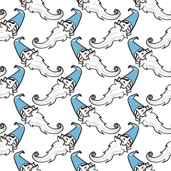 patrón de asistente, patrón sin costuras sobre fondo blanco. vector