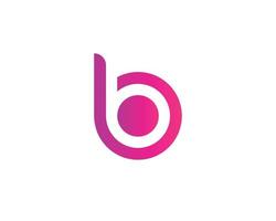 plantilla de vector de diseño de logotipo bb