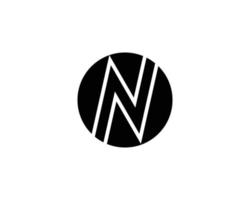 N logo design vector template