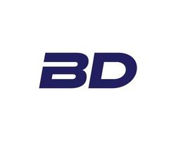 BD DB Logo design vector template