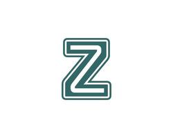 Z logo design vector template