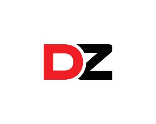 DZ ZD logo design vector template