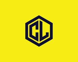 plantilla de vector de diseño de logotipo cl lc