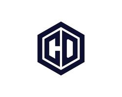 CO OC Logo design vector template