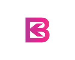 BK KB Logo design vector template