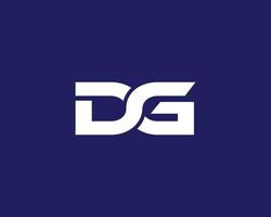 plantilla de vector de diseño de logotipo dg gd