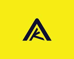 AK KA Logo design vector template