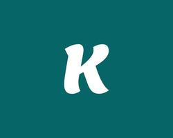 plantilla de vector de diseño de logotipo k