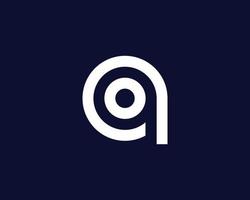 AQ QO Logo design vector template