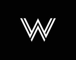 W WW logo design vector template