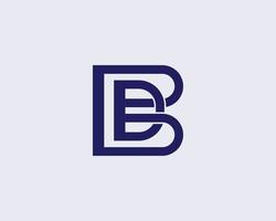 BD DB Logo design vector template