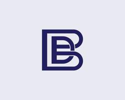 BD DB Logo design vector template