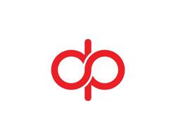 DP PD logo design vector template