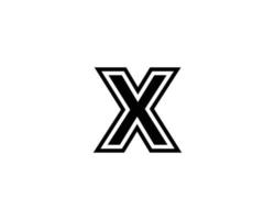 plantilla de vector de diseño de logotipo x xx