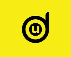 DU UD Logo design vector template