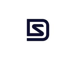 DS SD Logo design vector template