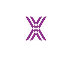 plantilla de vector de diseño de logotipo x xx