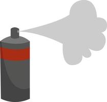 Tear gas in bottle, illustration, vector on white background.