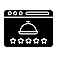 Food Review Icon Style vector