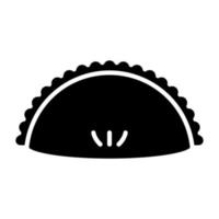 Empanada Icon Style vector