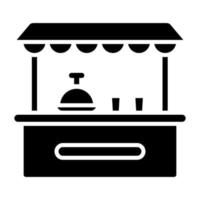 Food Stand Icon Style vector