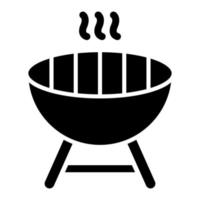 estilo de icono de parrilla vector