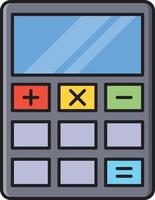 calculator vector illustration on a background.Premium quality symbols.vector icons for concept and graphic design.