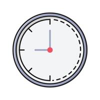 ilustración de vector de tiempo en un fondo. símbolos de calidad premium. iconos vectoriales para concepto y diseño gráfico.