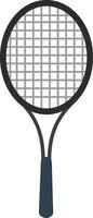 Tennis racket, illustration, vector on white background.