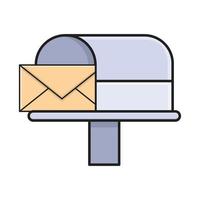 mailbox vector illustration on a background.Premium quality symbols.vector icons for concept and graphic design.
