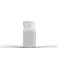 Pill Plastic Bottle 3D Rendering photo