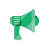 megaphone device glassmorphism vector