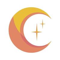 crescent moon muslim culture vector