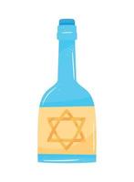 jewish drink bottle vector