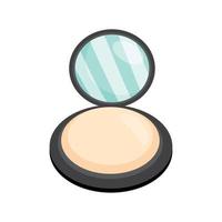 powder with mirror cosmetic vector